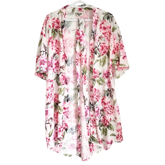 Show Me Your Mumu Robe Kimono Wrap Bohemian Floral - Picture 3 of 14